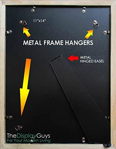 9 Piece Black Solid Pine Wood Tempered Glass Multi-Size Picture Frame Set