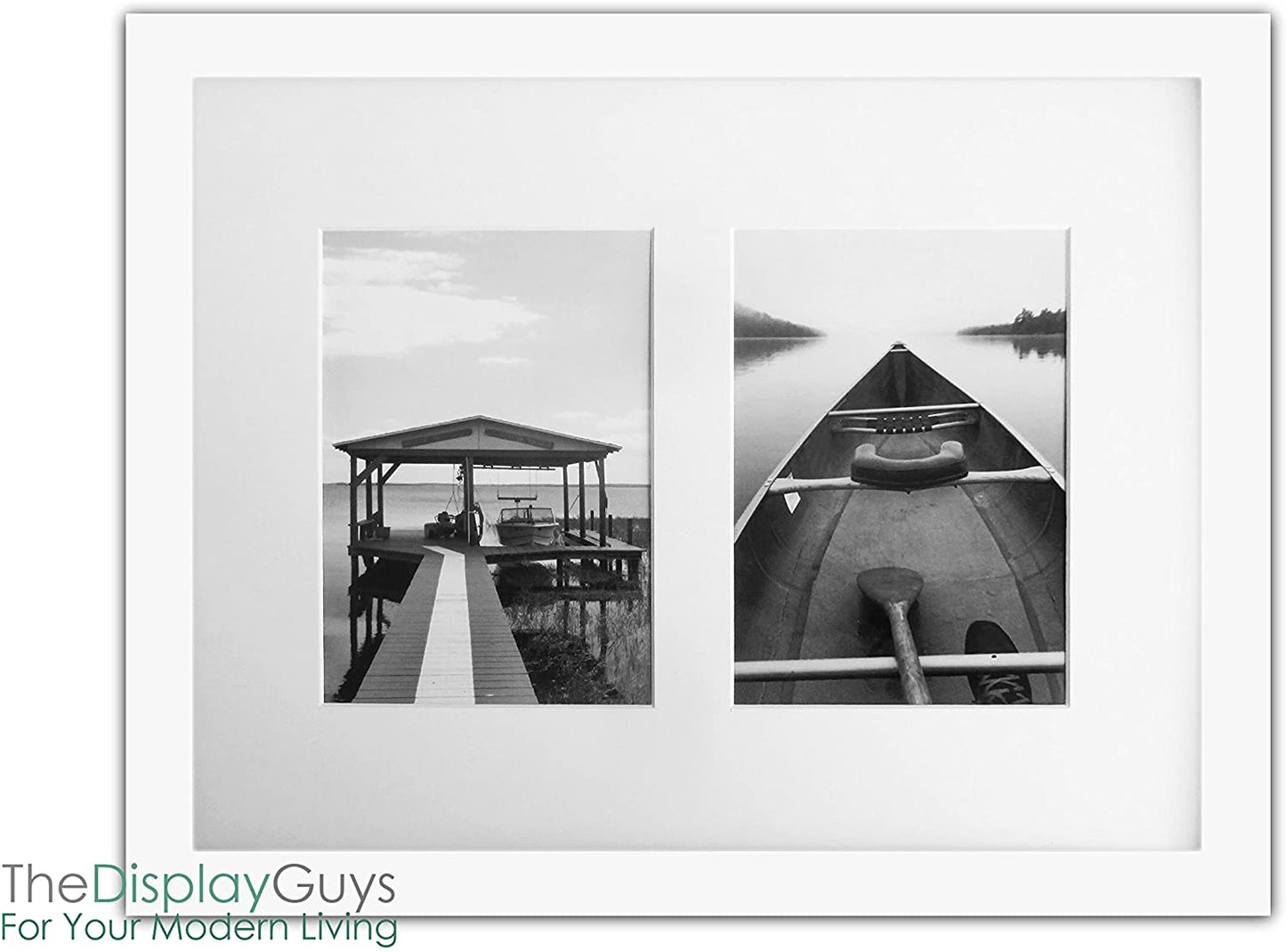 9 Piece White Solid Pine Wood Tempered Glass Multi-Size Picture Frame Set