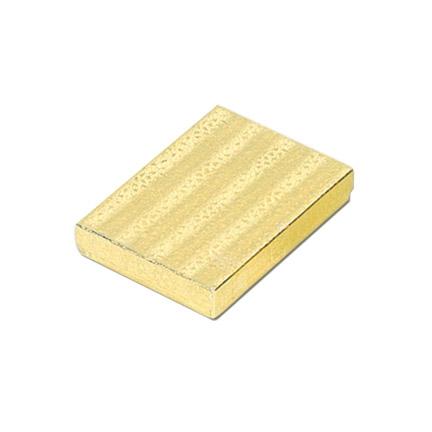5"x4"x1"H Gold Cotton Filled Paper Box