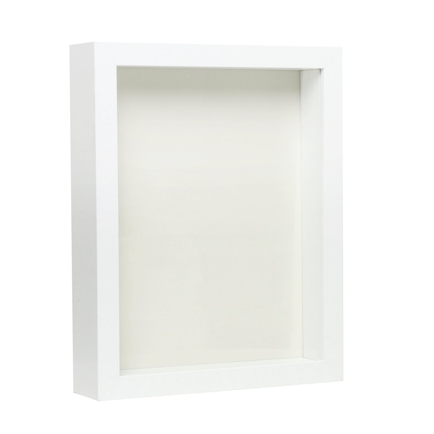 8.5” x 11” White Wood Shadow Box Frame