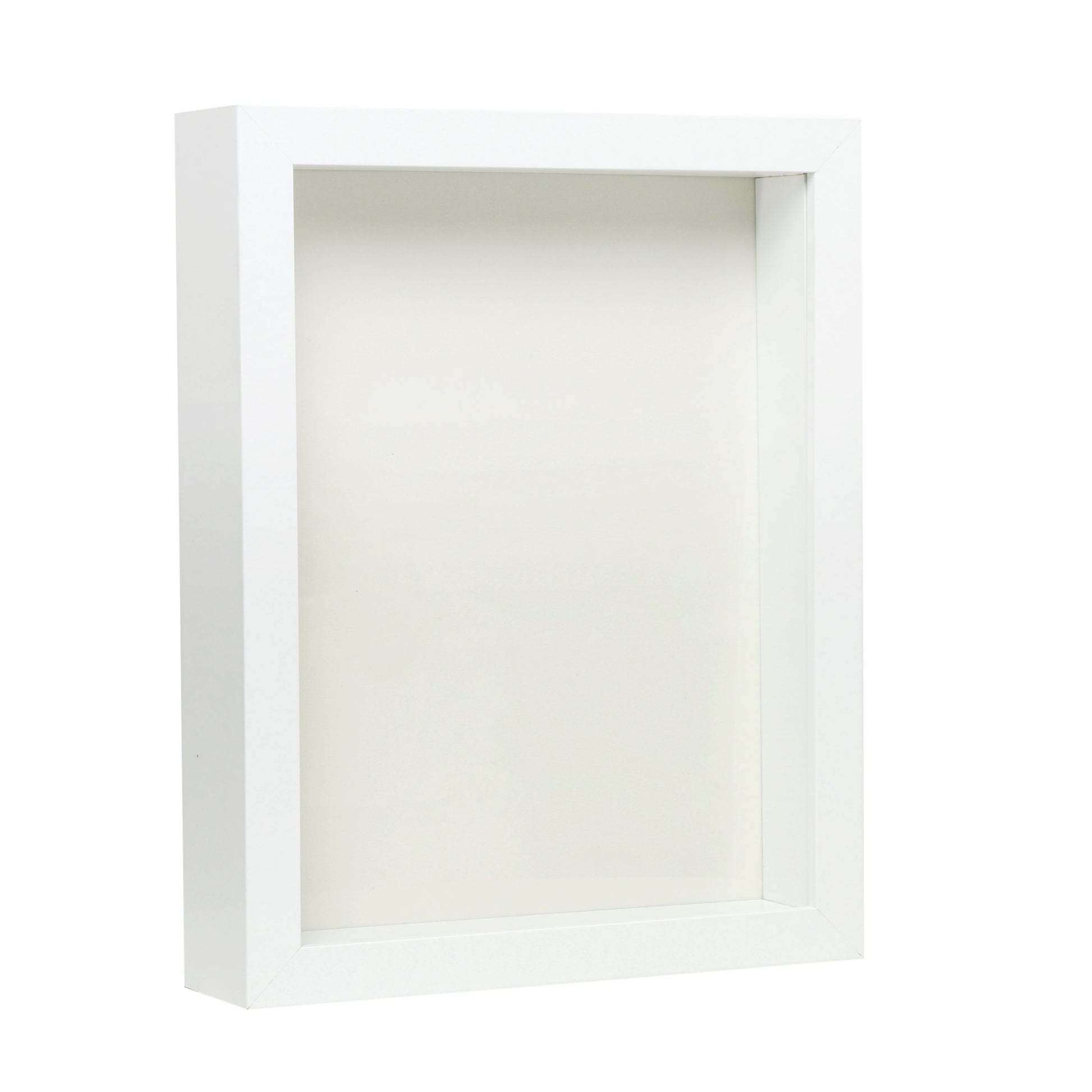 8.5” x 11” White Wood Shadow Box Frame