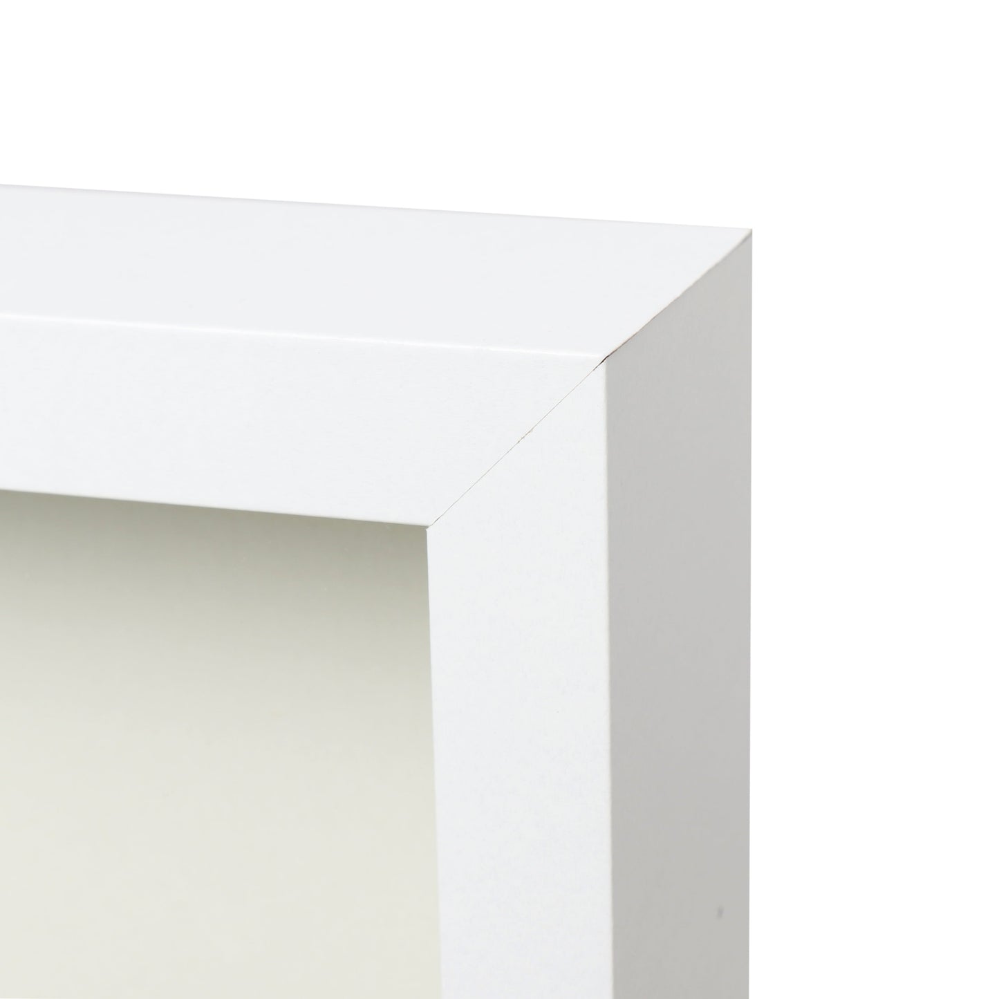 8.5” x 11” White Wood Shadow Box Frame