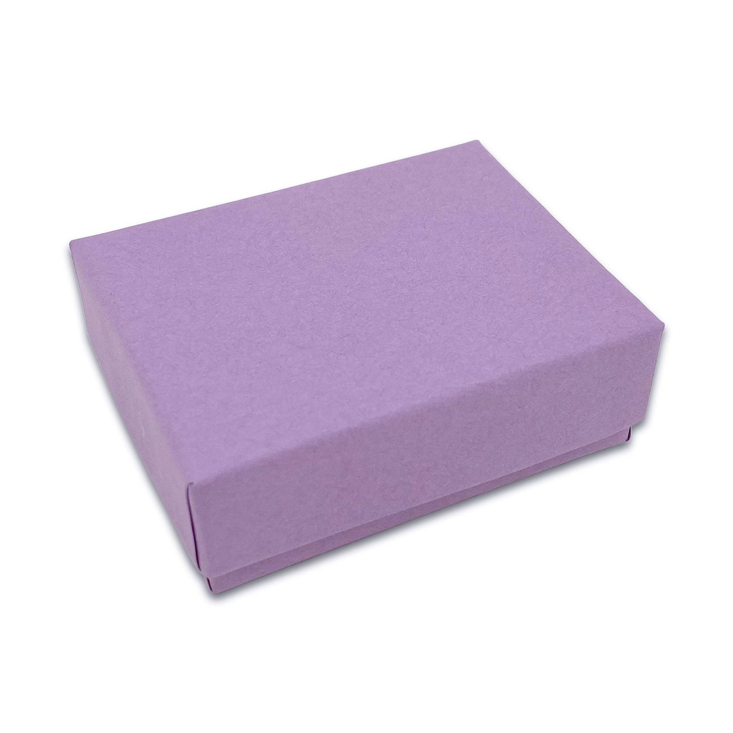 1 15/16" x 1 1/4" x 11/16" Matte Purple Cotton Filled Paper Box