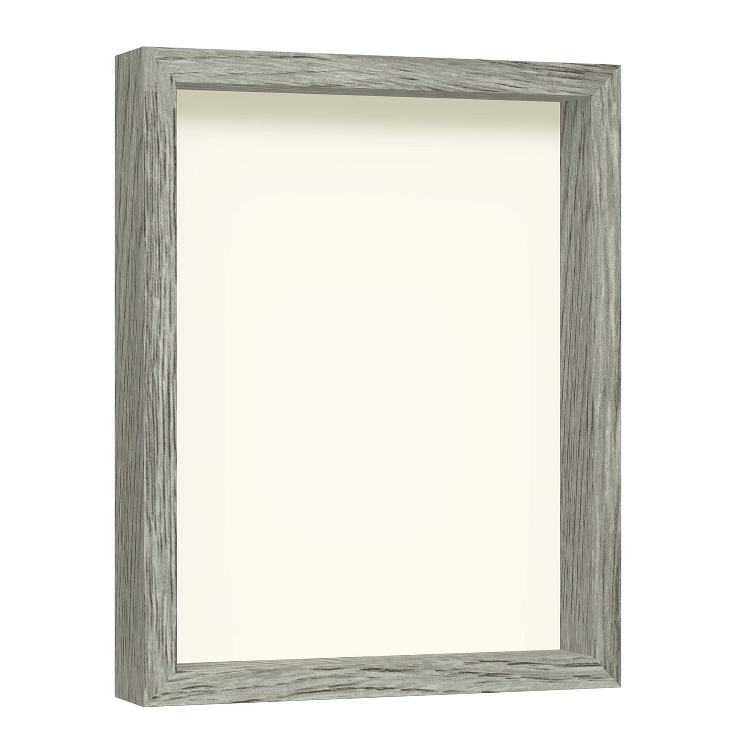 11" x 14" Gray Driftwood Finish MDF Wood Shadow Box Frame