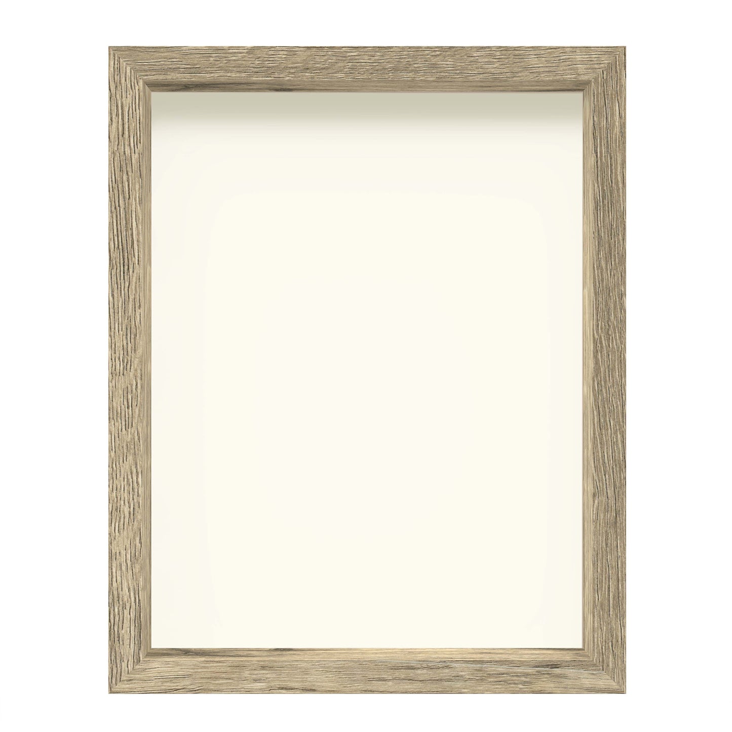 11" x 14" Natural Driftwood Finish MDF Wood Shadow Box Frame