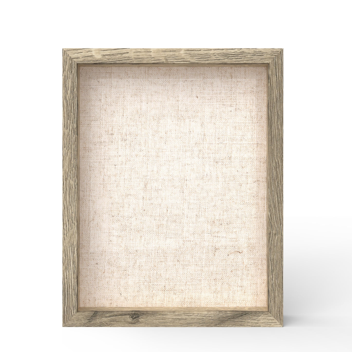 11" x 14" Natural Woodgrain MDF Wood Linen Backboard Shadow Box Frame