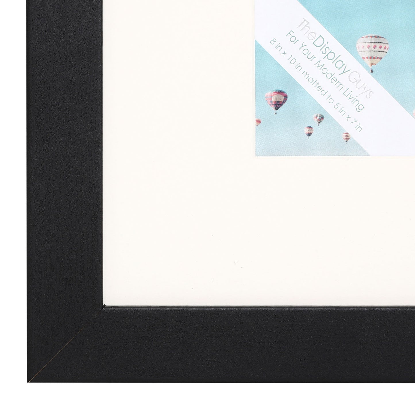 11" x 14" V-Series Black MDF Wood Multi Pack Picture Frames, 8" x 10" Matted