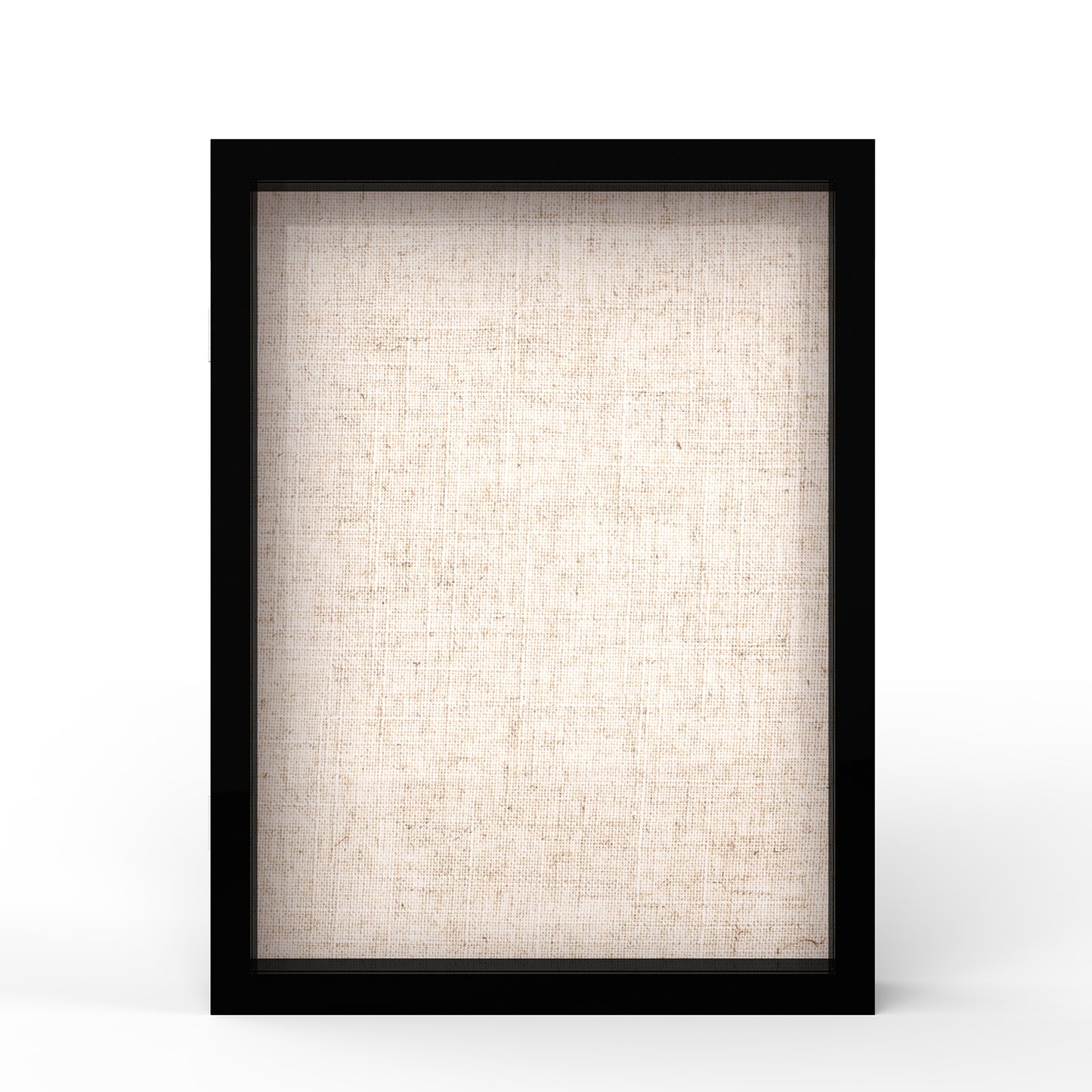 12" x 16" Black MDF Wood Linen Backboard Shadow Box Frame