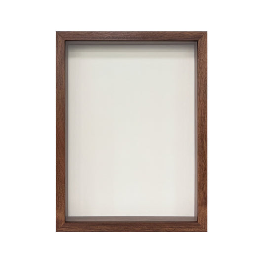 12" x 16” Dark Oak MDF Wood Shadow Box Frame