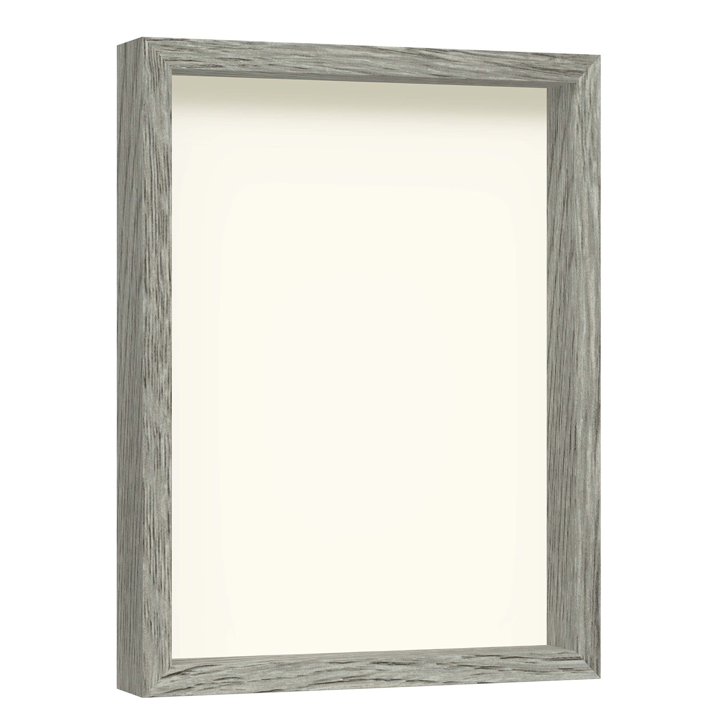 12" x 16" Gray Driftwood Finish MDF Wood Shadow Box Frame