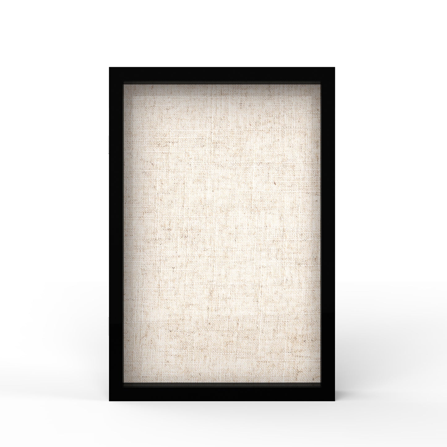 12" x 18" Black MDF Wood Linen Backboard Shadow Box Frame