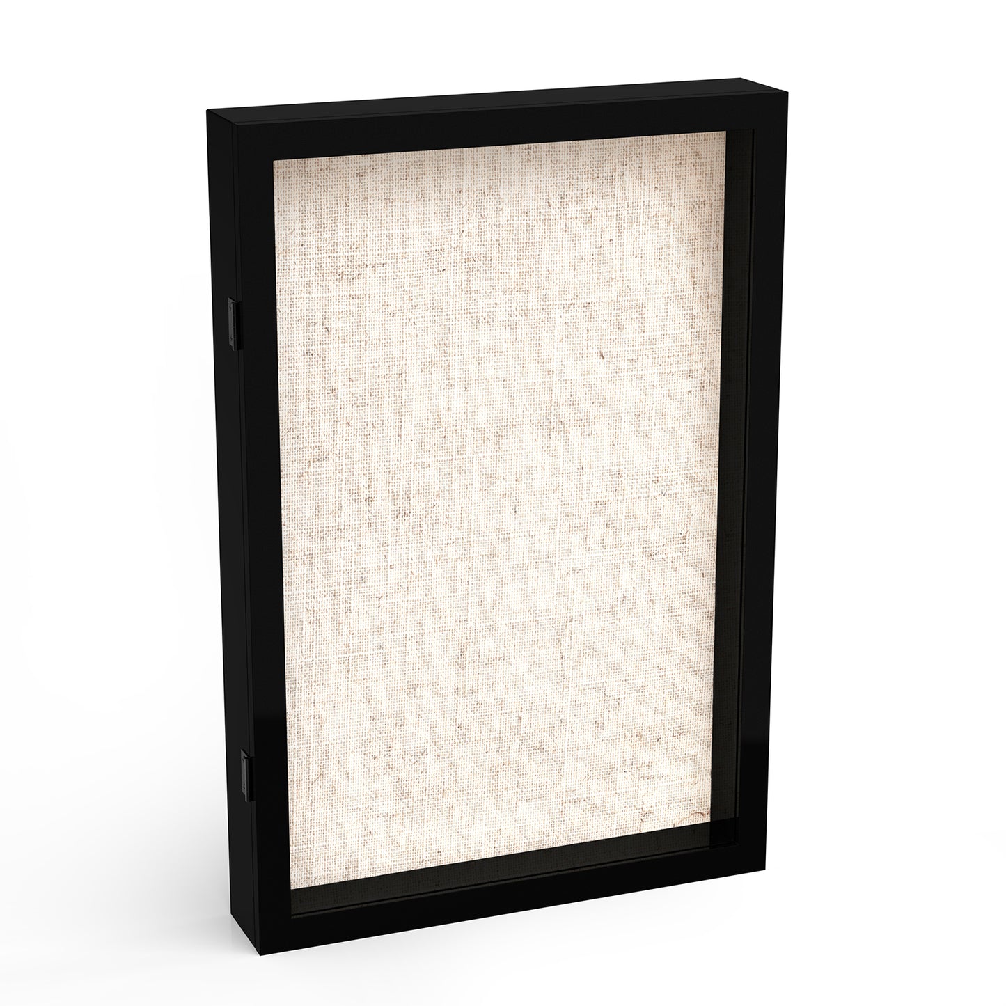 12" x 18" Black MDF Wood Linen Backboard Shadow Box Frame