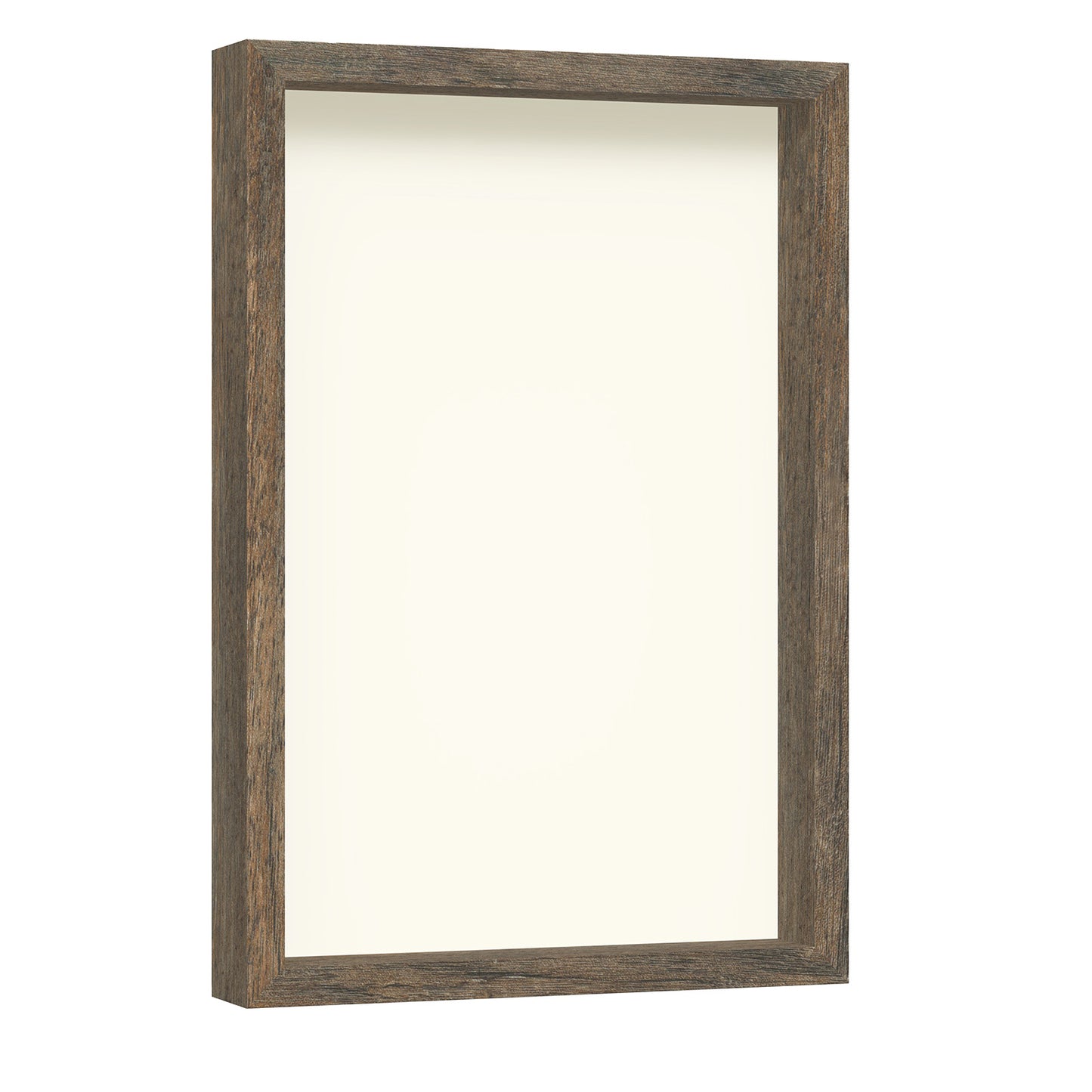 12" x 18" Brown Driftwood Finish MDF Wood Shadow Box Frame