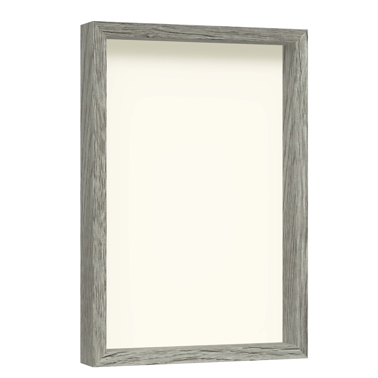 12" x 18" Gray Driftwood Finish MDF Wood Shadow Box Frame