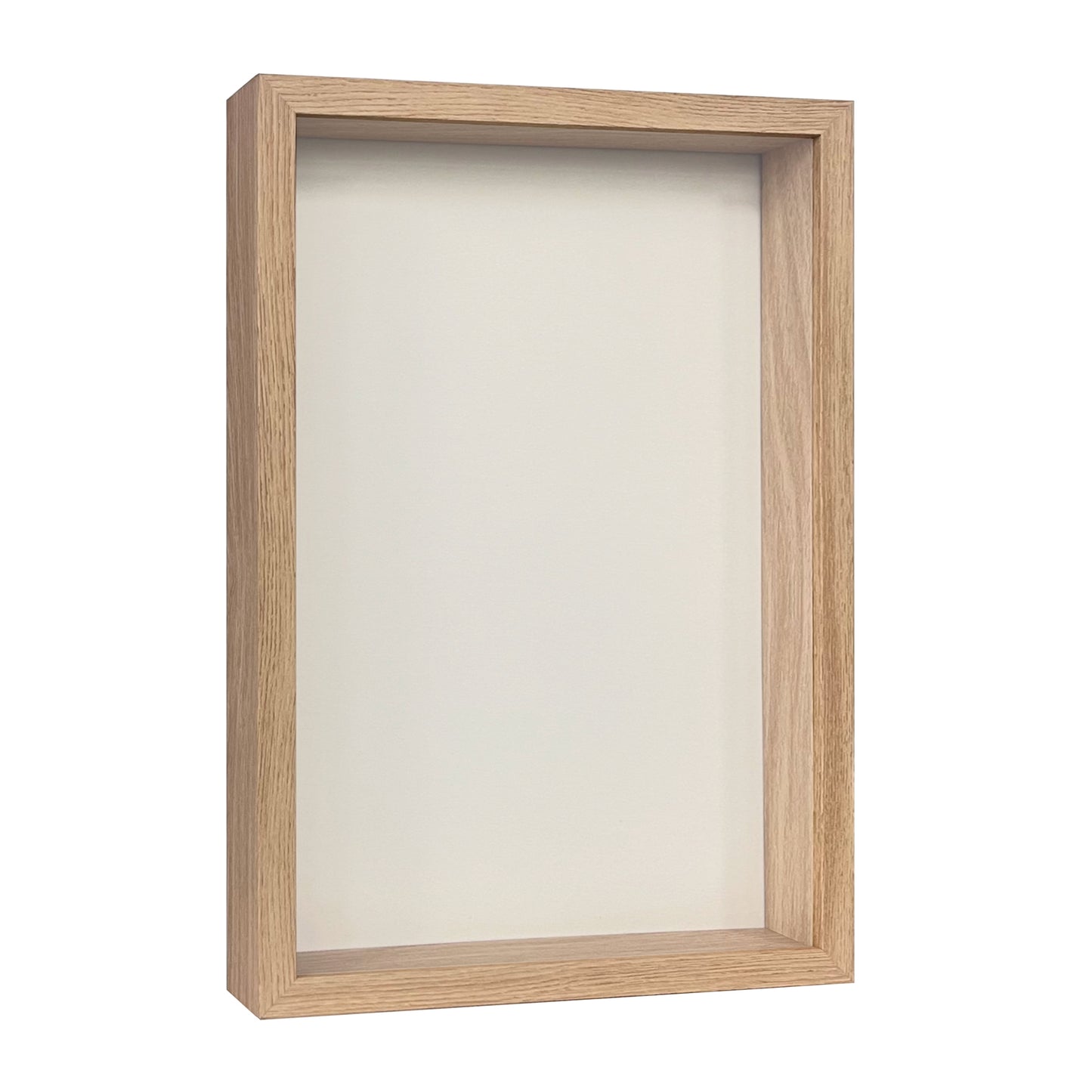 12" x 18” Natural Oak MDF Wood Shadow Box Frame