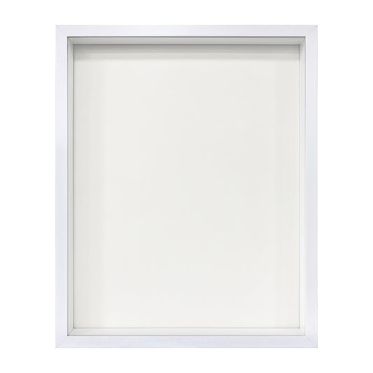 16" x 20" White MDF Wood Shadow Box Frame