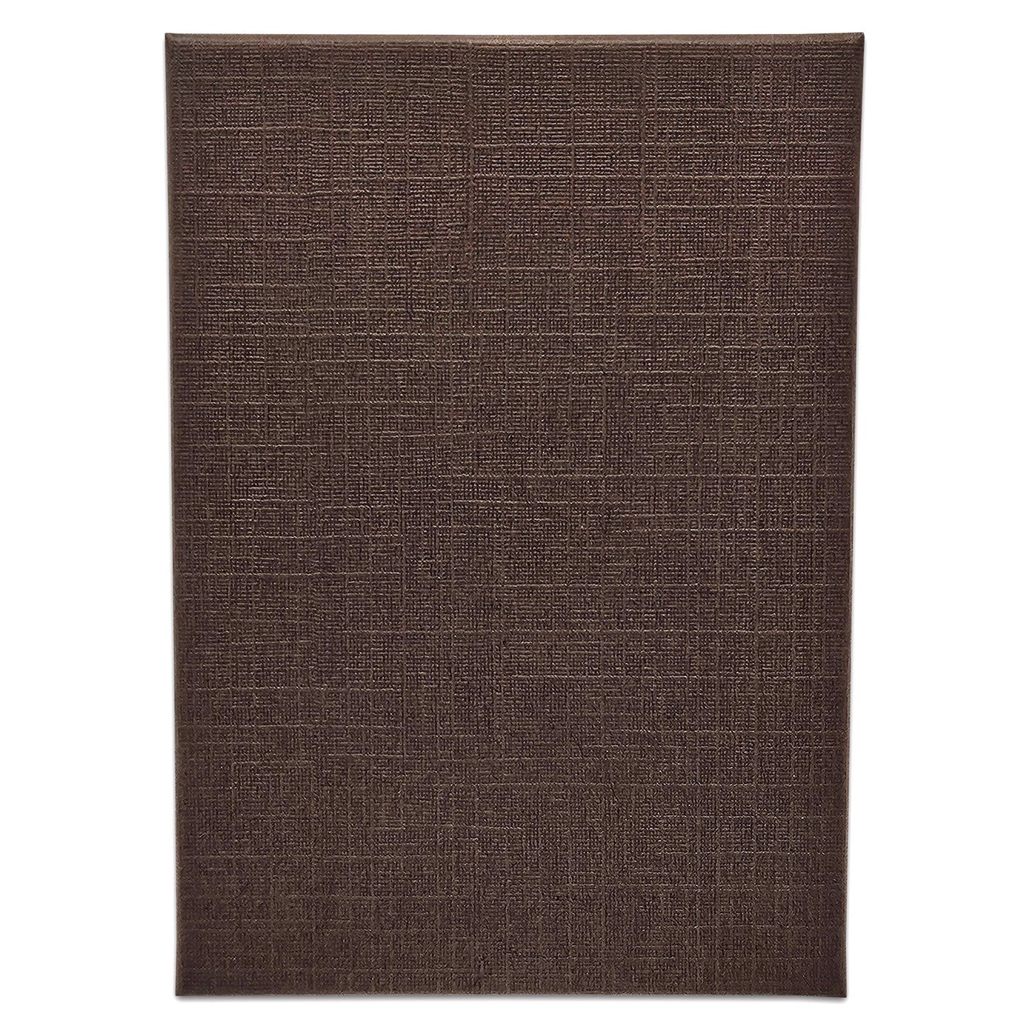 3 1/4" x 2 1/4" x 1" Brown Linen Pattern Cotton Filled Paper Box