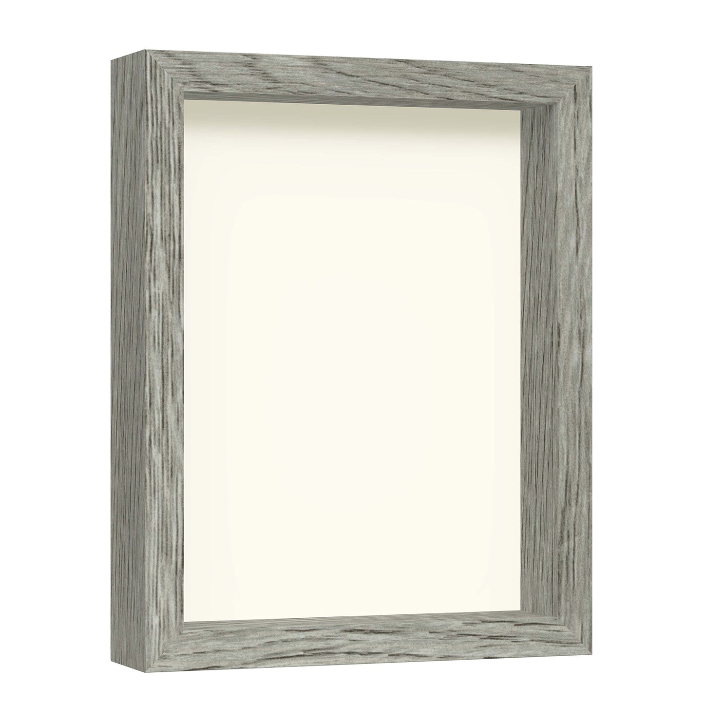 8 1/2" x 11" Gray Driftwood Finish MDF Wood Shadow Box Frame