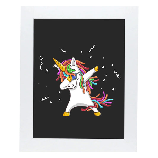 8.5" x 11" White MDF Wood Kids Art Picture Frame with Elastic Straps