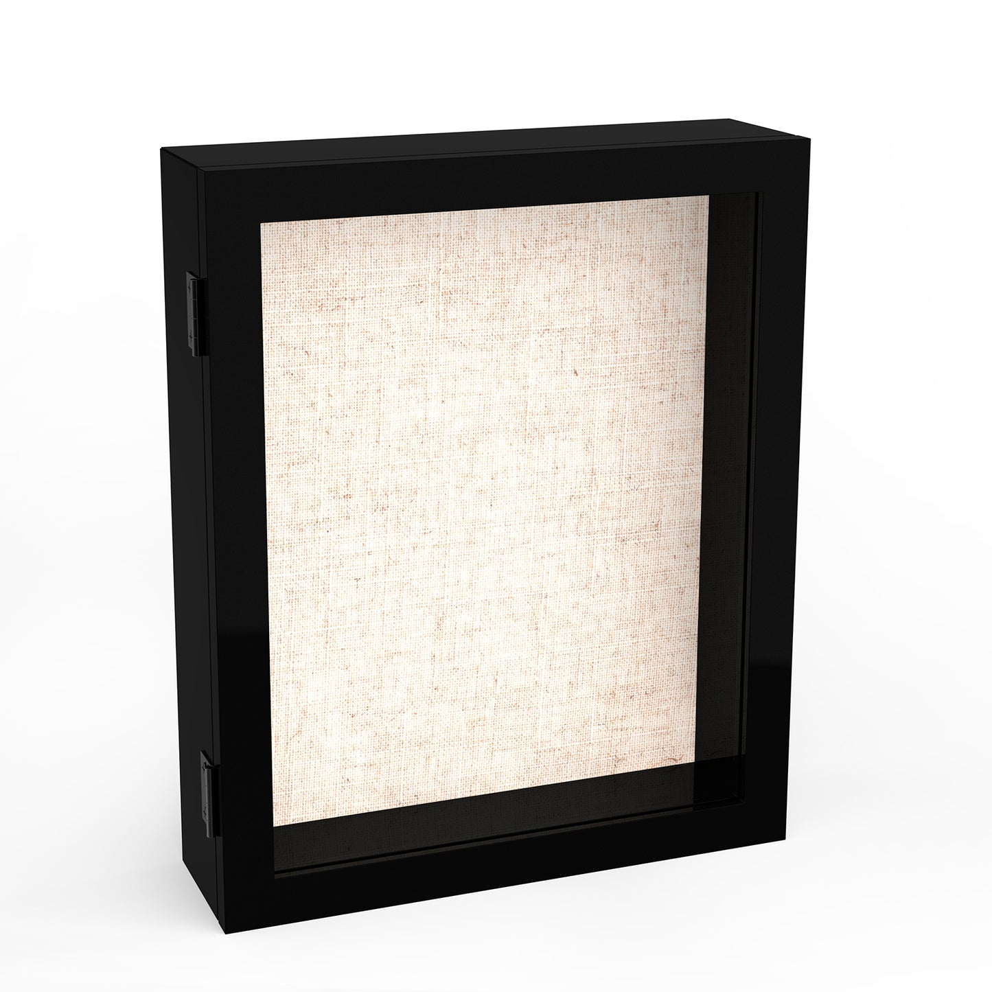 8" x 10" Black MDF Wood Linen Backboard Shadow Box Frame