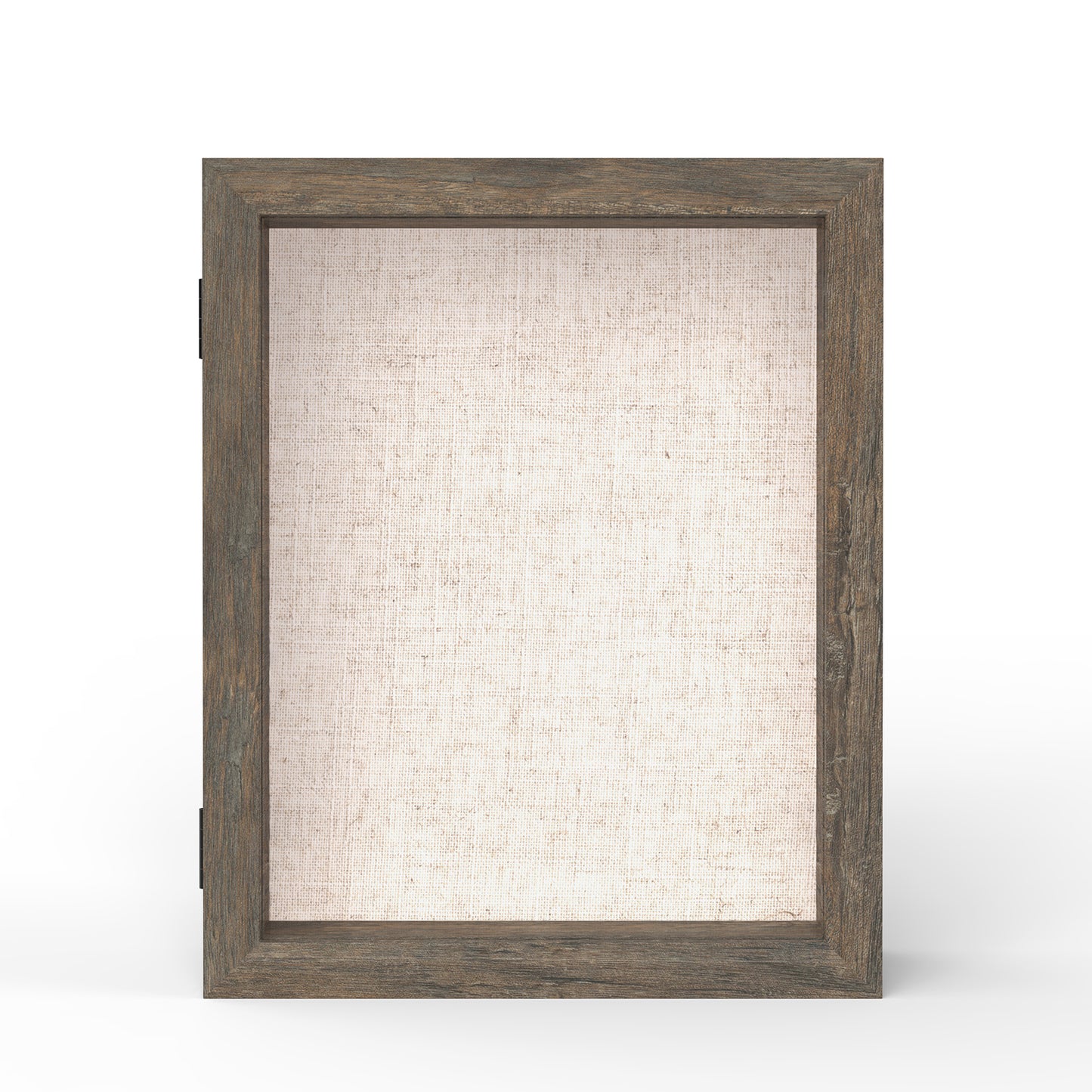 8" x 10" Brown Woodgrain MDF Wood Linen Backboard Shadow Box Frame