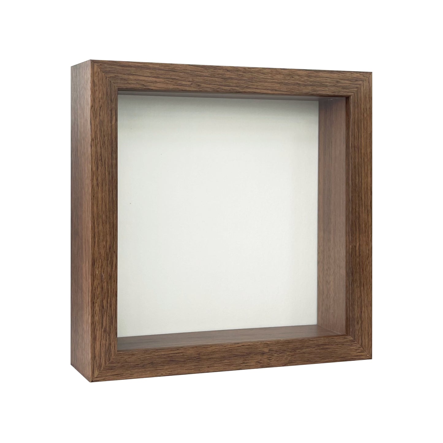 8" x 8” Dark Oak MDF Wood Shadow Box Frame