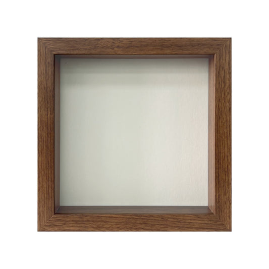 8" x 8” Dark Oak MDF Wood Shadow Box Frame