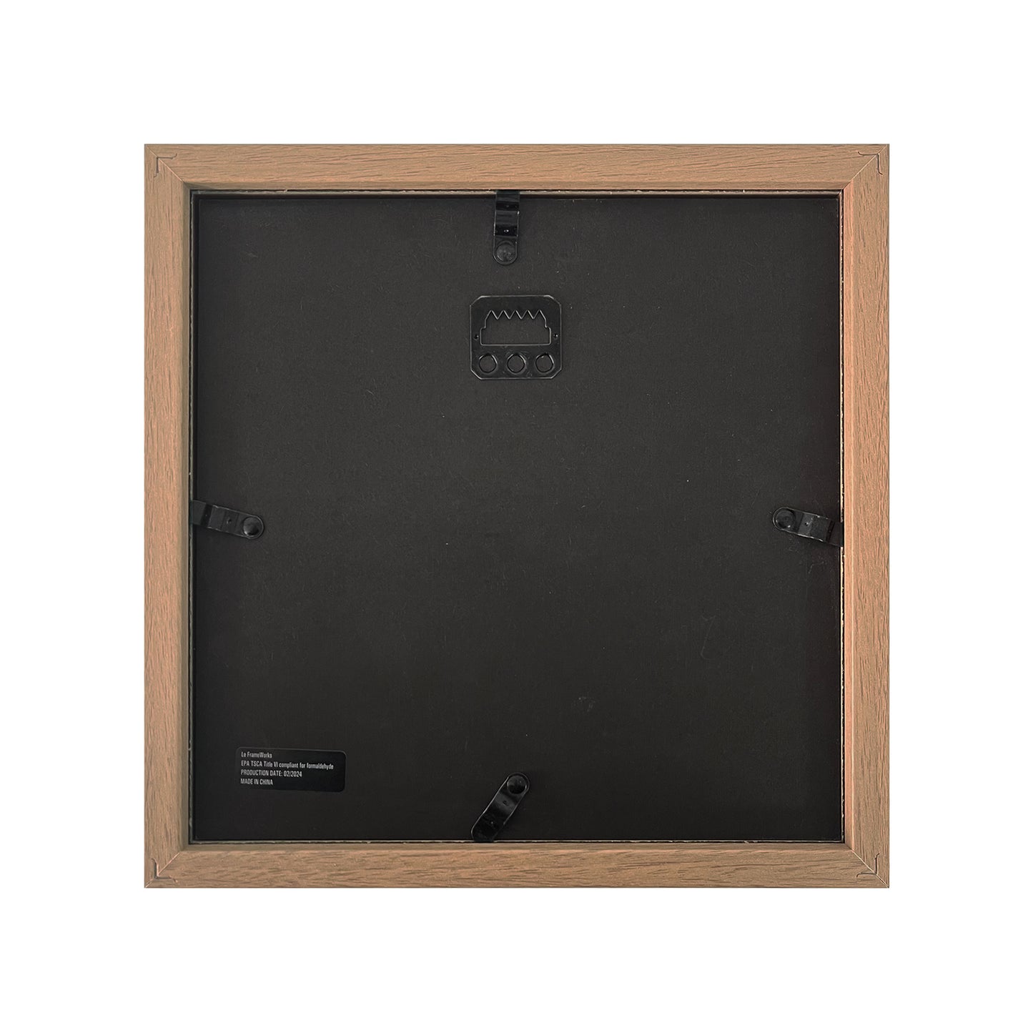 8" x 8” Light Oak MDF Wood Shadow Box Frame