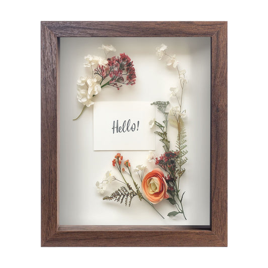 8” x 10” Dark Oak MDF Wood Shadow Box Frame