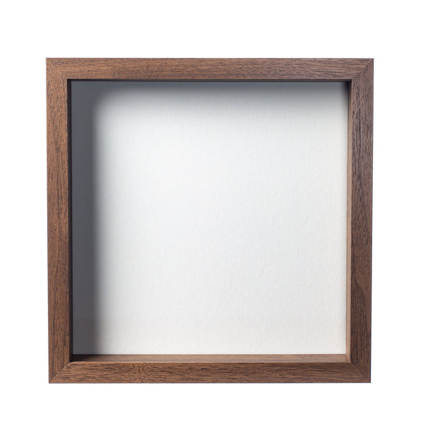 11" x 11” Dark Oak Wood Shadow Box Frame
