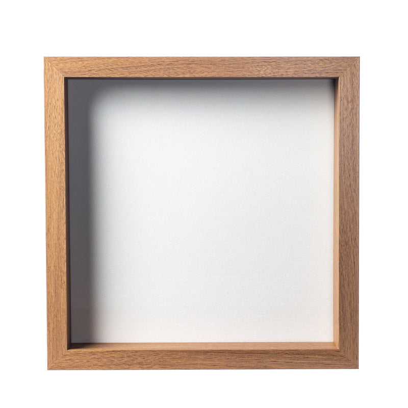 11" x 11” Light Oak Wood Shadow Box Frame