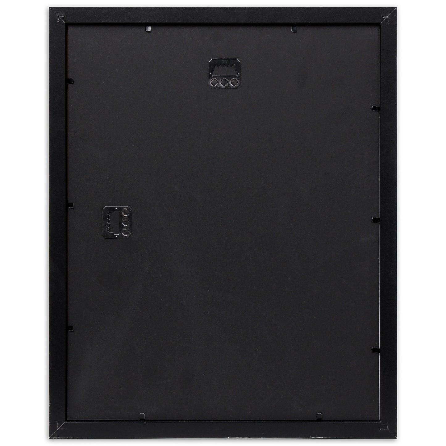 11" x 14” Classic Black MDF Wood Picture Frame with Tempered Glass, 8" x 10" Matted