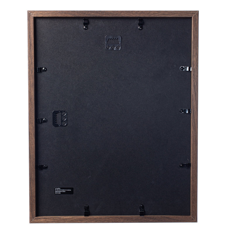 11" x 14” Dark Oak MDF Wood Shadow Box Frame