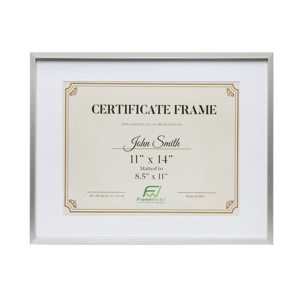 Case of 6 Mainstays 11x14 Matted to 8x10 Front Loading Picture Frame Black  - Matthews Auctioneers