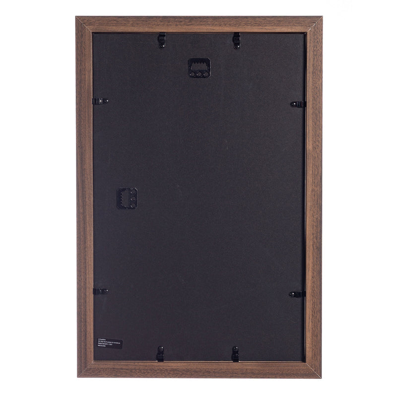 11" x 17" Dark Oak Wood 2-Pack Back-Loading Poster Frames