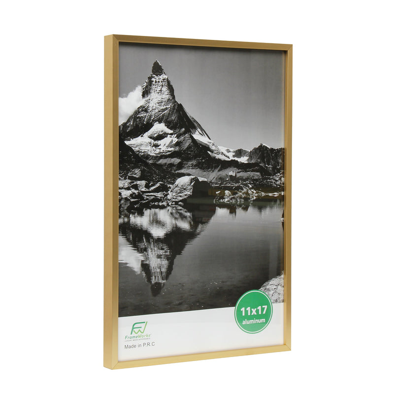 TheDisplayGuys - Contemporary Aluminum Picture Frame - Tempered