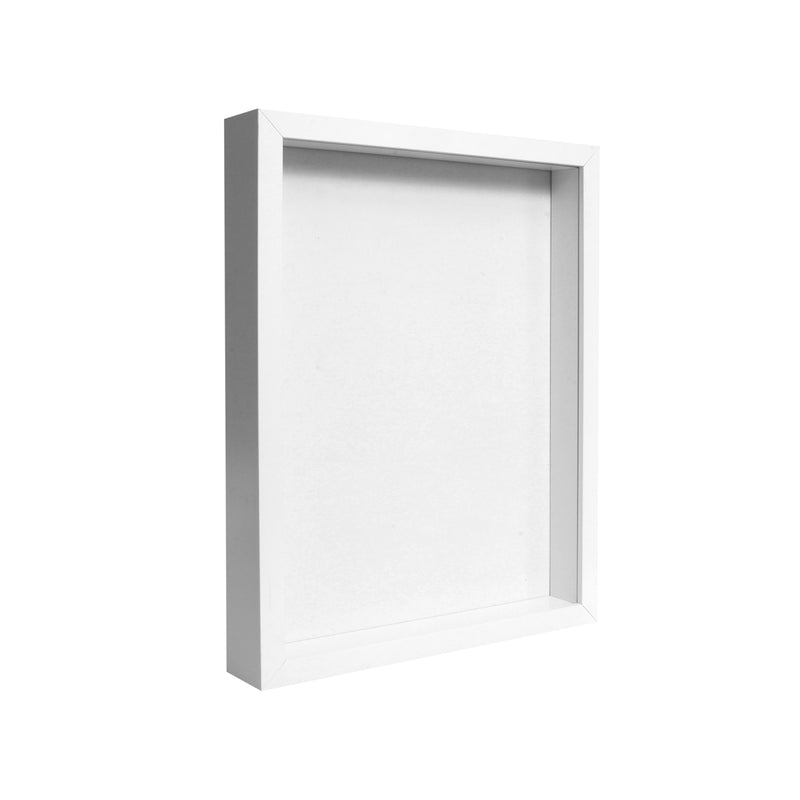 12" x 16” White MDF Wood Shadow Box Frame
