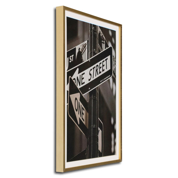 12" x 18" Gold Aluminum Picture Frame with Tempered Glass, 11" x 17" Matted