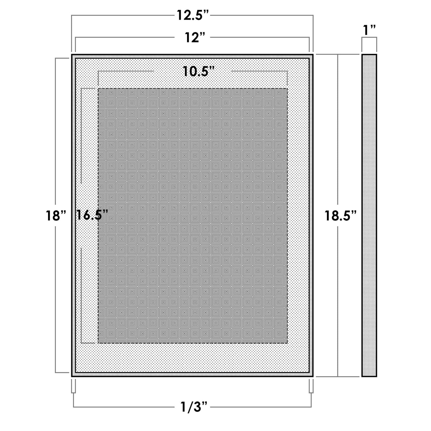 12" x 18" Silver Aluminum Picture Frame with Tempered Glass, 11" x 17" Matted