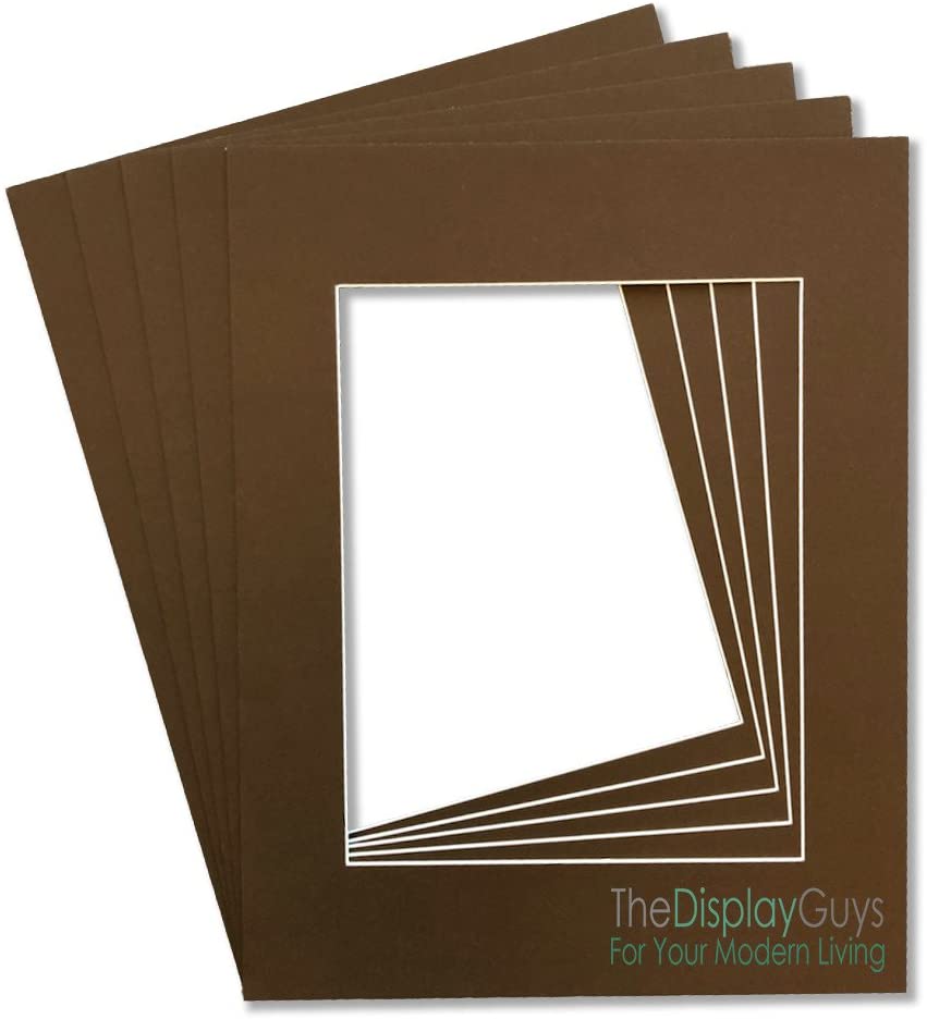 16" x 20" 25 Pack of Brown Mat Boards, Backing Boards and Plastic Bags