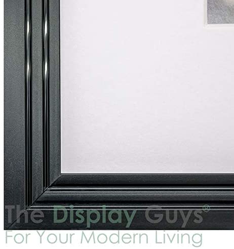 16" x 20" Black Art Deco 8 Pack Picture Frames, 11" x 14" Matted