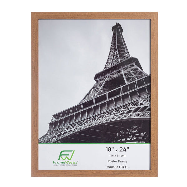 Pack of 2, 18x24 Grey Poster Picture Frame with Plexiglass