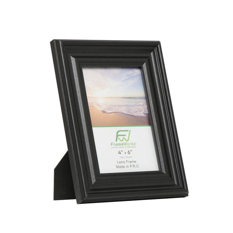 4 x 6 Matte Black Wood 6 Pack Picture Frames with Tempered Glass – The  Display Guys