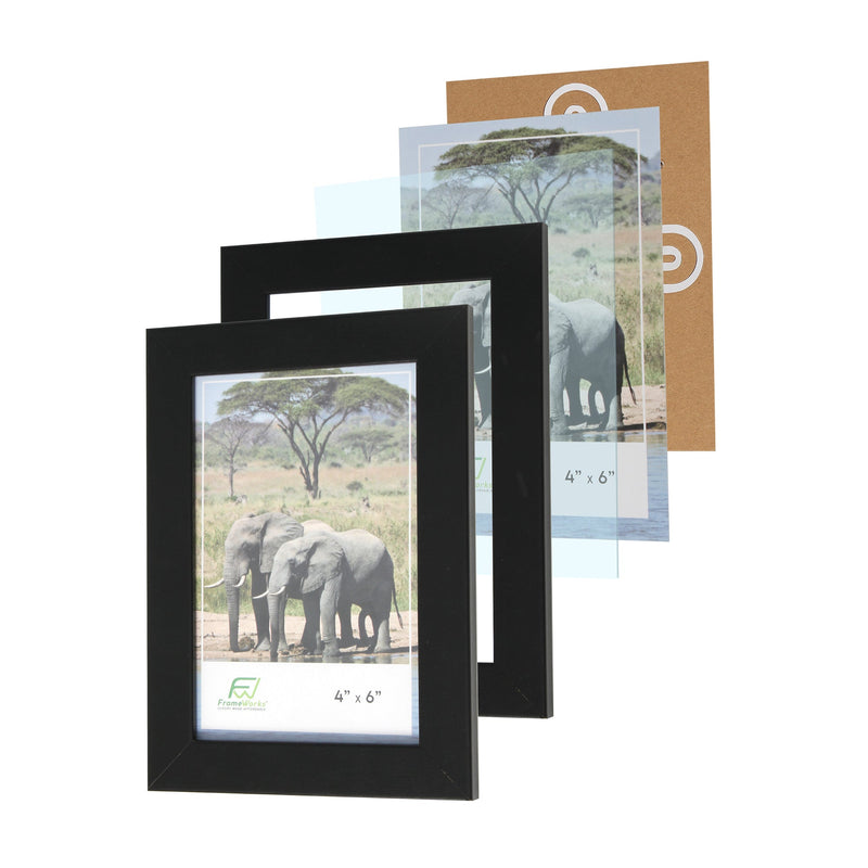4” x 6” Classic Black Gallery Style Picture Frame Multi-Pack