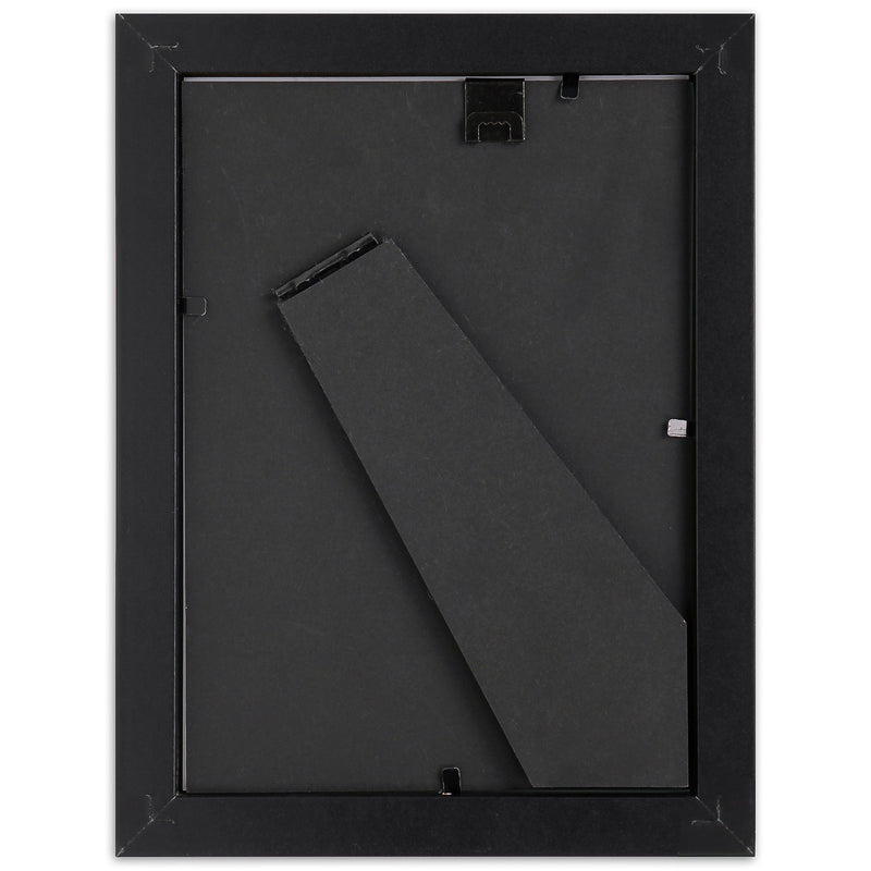 4" x 6” Classic Black MDF Wood Picture Frame with Tempered Glass