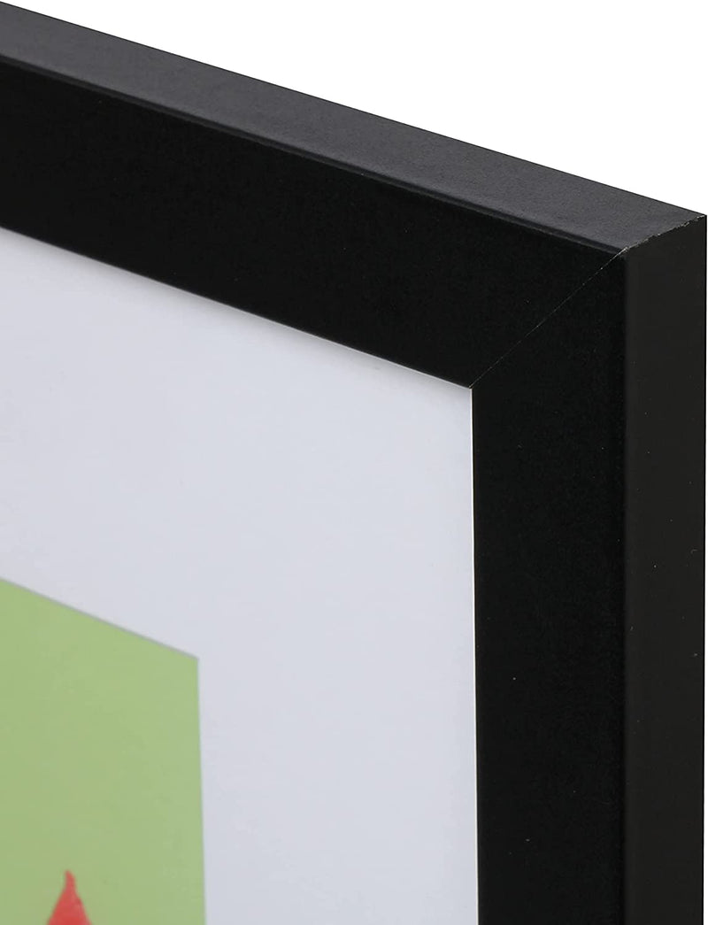 4" x 6” Classic Black Wood Picture Frame with Tempered Glass