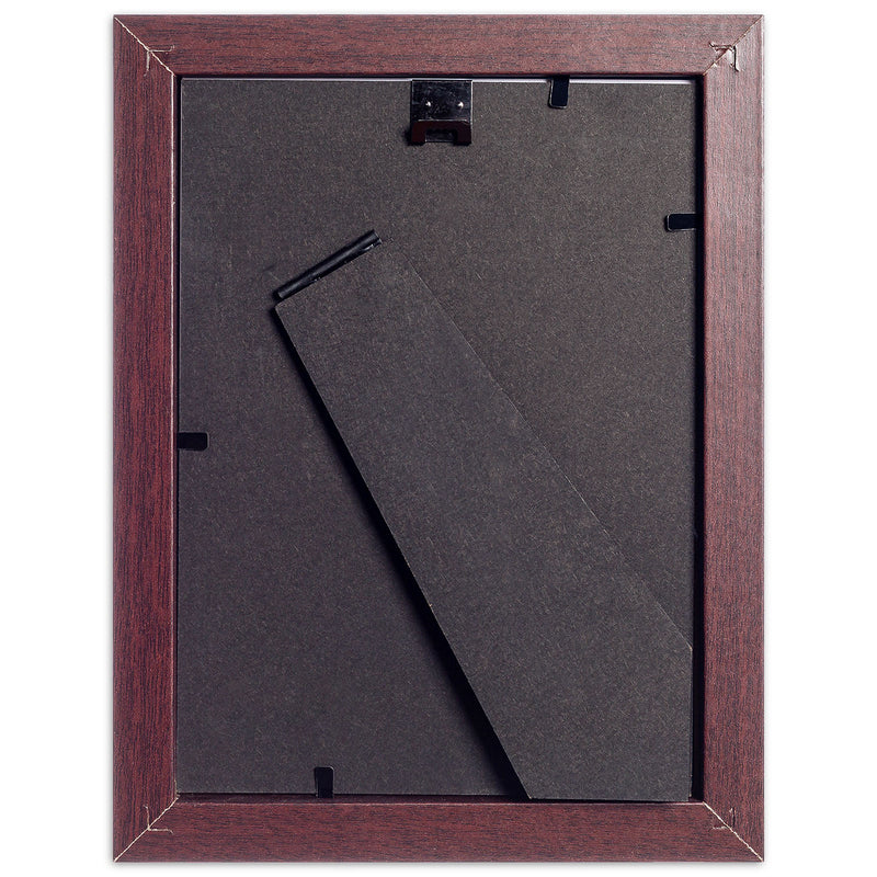 4 x 6 Matte Black Wood 6 Pack Picture Frames with Tempered Glass