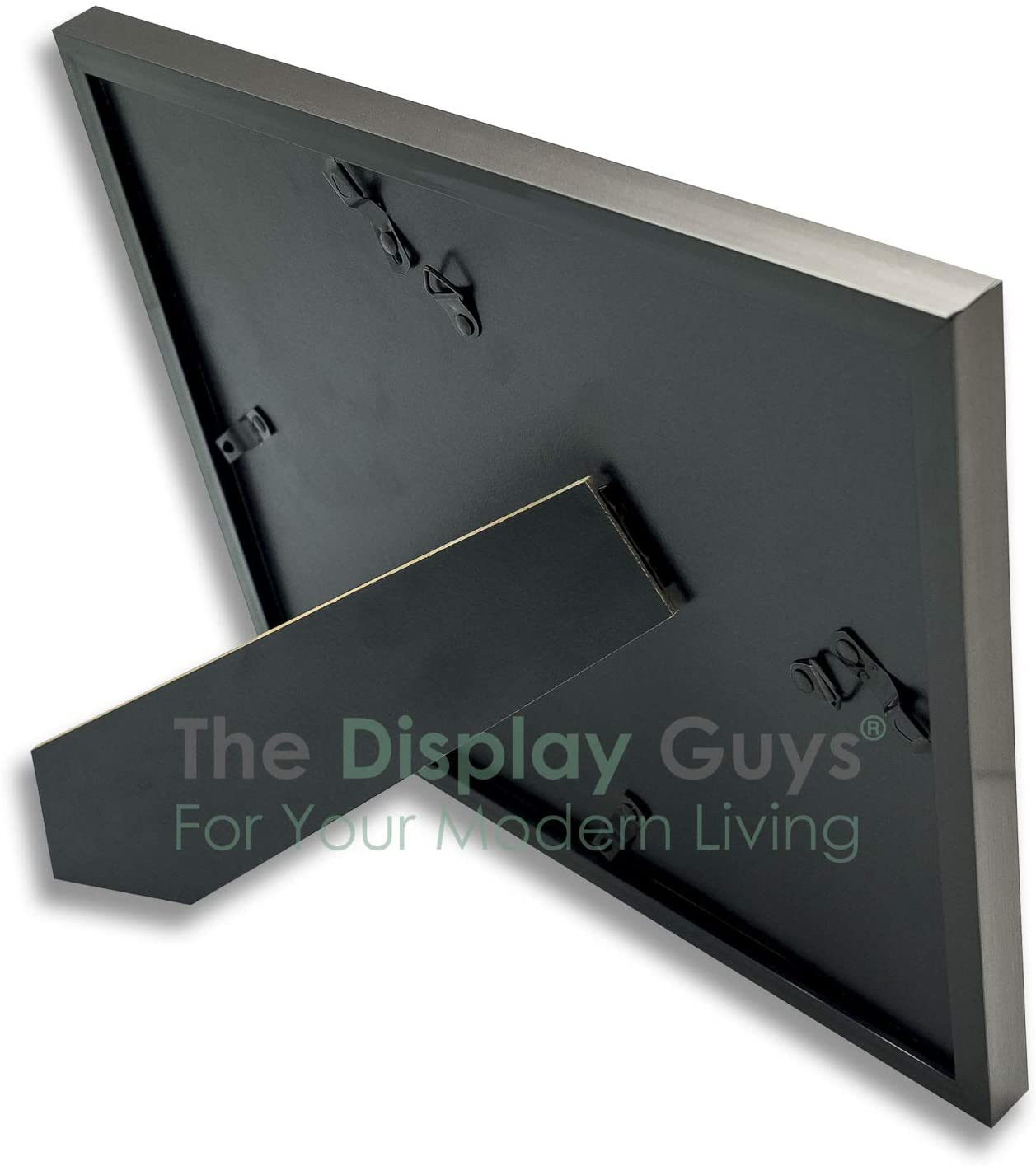 5" x 7" Gunmetal Art Deco 8 Pack Picture Frames, 4" x 6" Matted