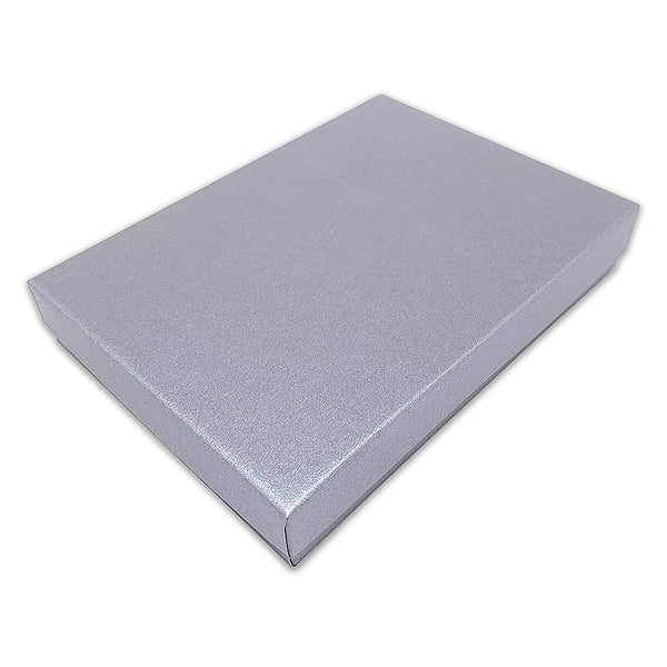 7 1/8" x 5 1/8" Pearl Gray Cotton Filled Paper Box