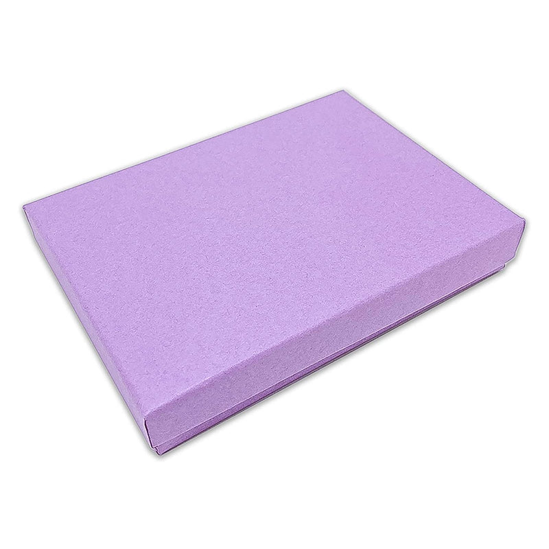 7 1/8" x 5 3/16" Matte Purple Cotton Filled Paper Box